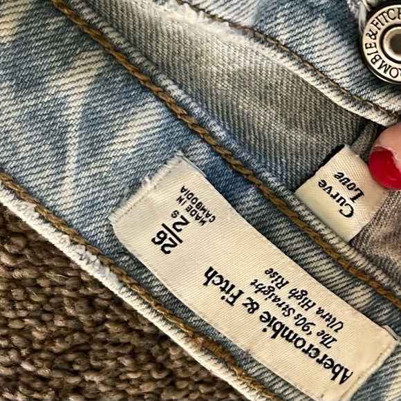 Abercrombie & Fitch ultra high rise straight jeans - Picture 3 of 3